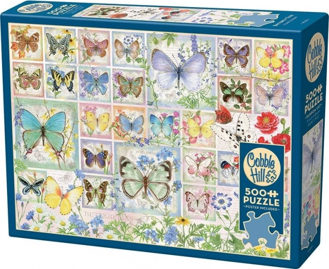 Cobble Hill pillangós puzzle 500 darab