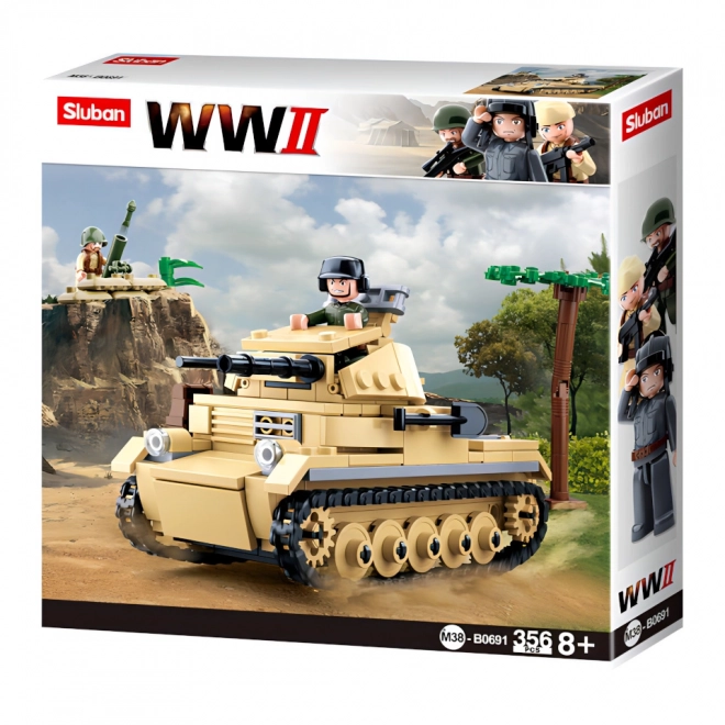 Sluban második világháborús német Panzer II tank készlet