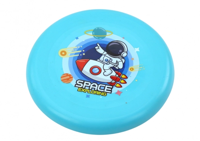 Repülő frisbee űrhajós kék színben 20cm