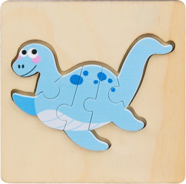 Fa kirakó Puzzle Dinoszauruszok 11 x 11 cm