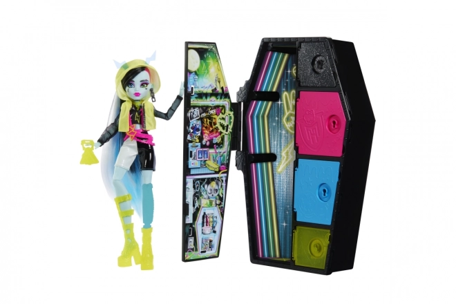 Monster High Skullimate titkok neon baba - Frankie