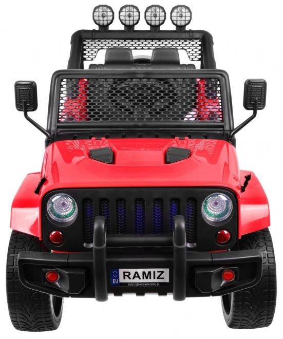 Terepjáró Raptor Drifter Vörös + Távirányító + 4x4 Meghajtás + Tárolóhely + Lassan induló + MP3 LED dióda