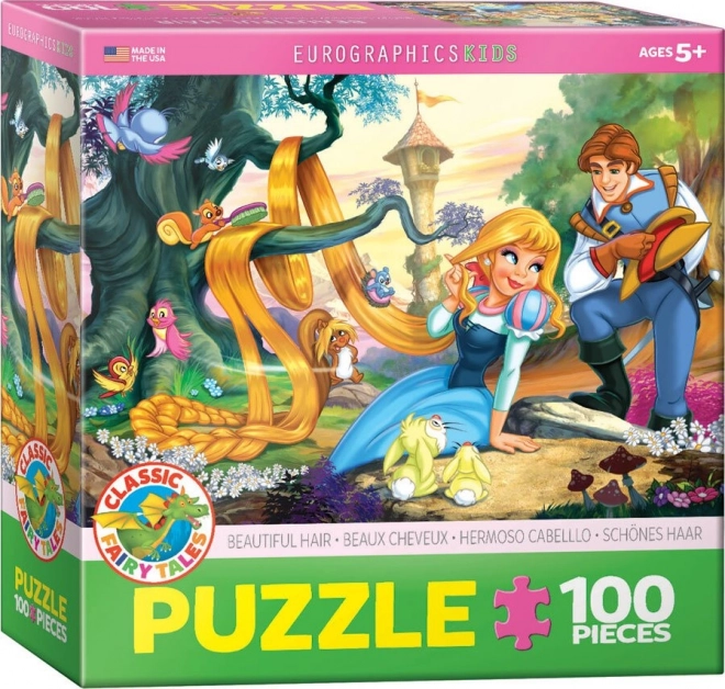 Eurographics puzzle gyönyörű hajú hercegnő 100 darabos