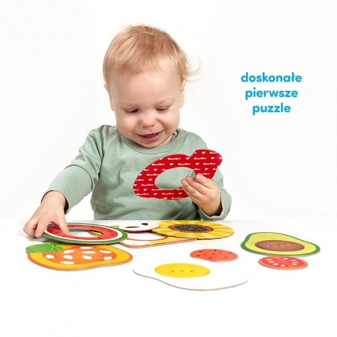 Én puzzle készletem lyukkal - Ételek