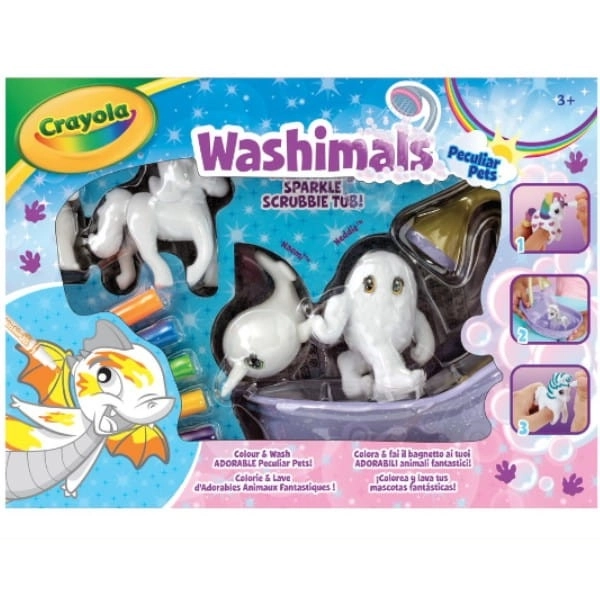 Kreatív Készlet Meseállatok Színezhető Figurák Crayola Washimals