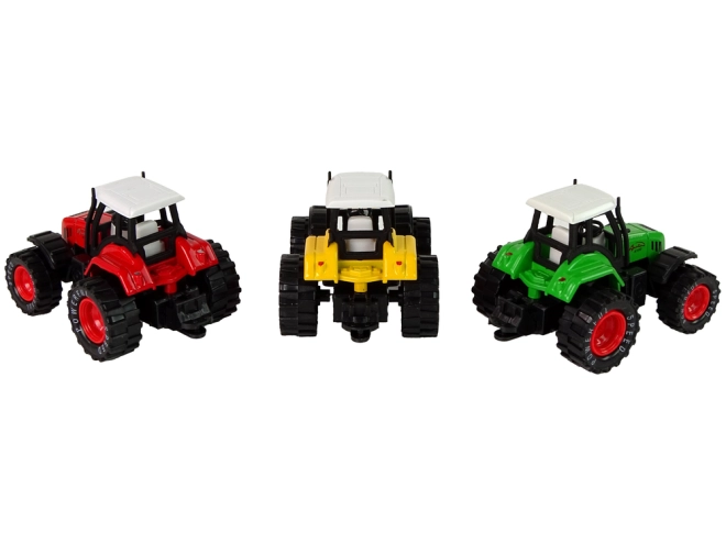 Traktor három színben