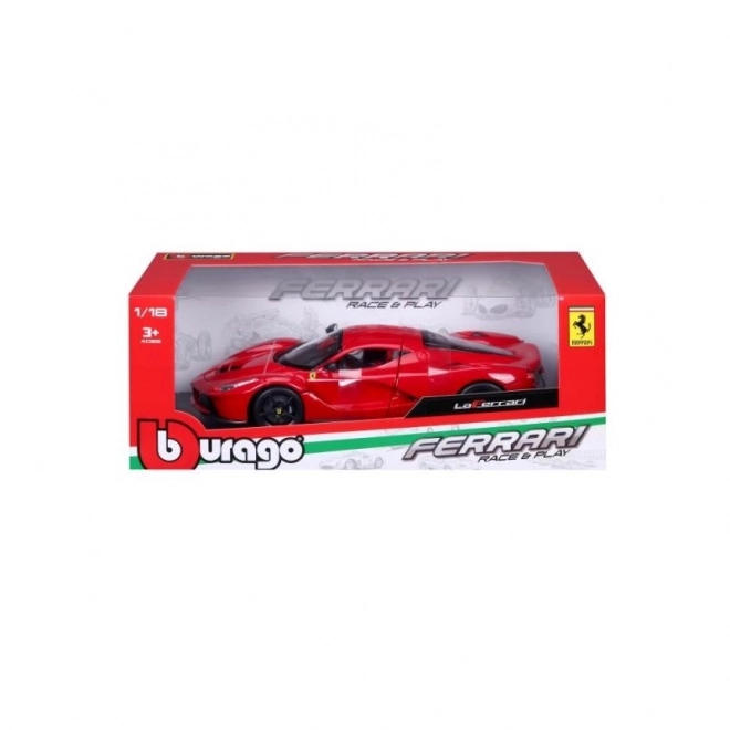 Bburago Ferrari LaFerrari piros játékautó