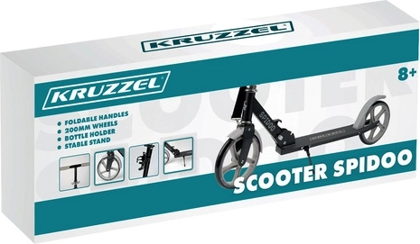 Összecsukható városi roller nagy kerekekkel (200 mm) gyerekeknek – szürke