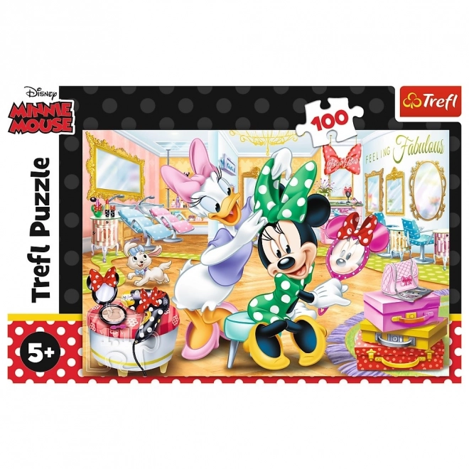 Minnie Egér és Daisy 100 darabos puzzle