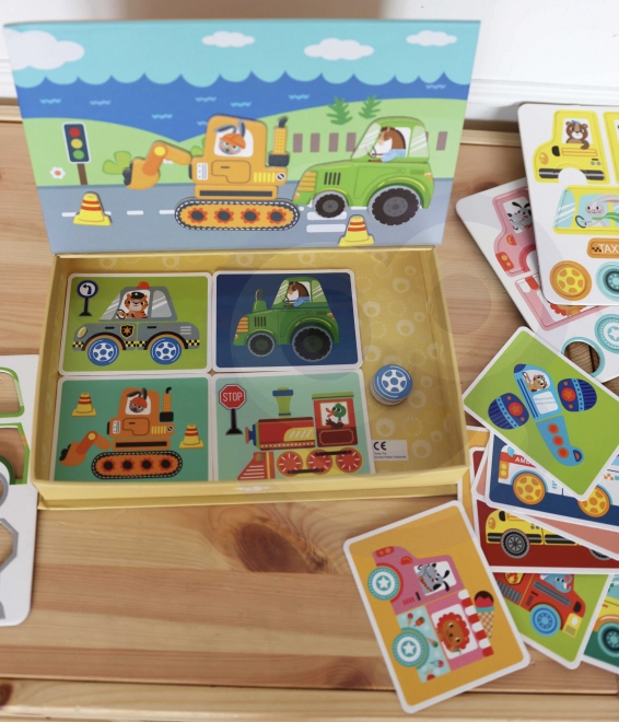 Tooky Toy Mágneses Montessori Szekrény 80 Darabbal