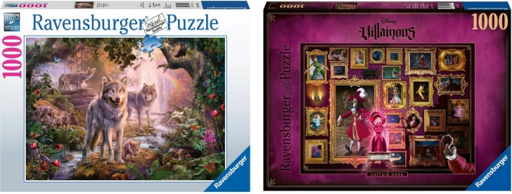 Ravensburger két darabos puzzle szett 2×1000 darabbal