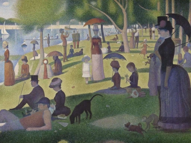 Ravensburger vasárnap délután La Grande Jatte szigeten puzzle 1500 darabos