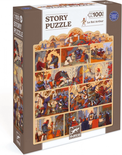 DJECO Történet Puzzle Arthur Király