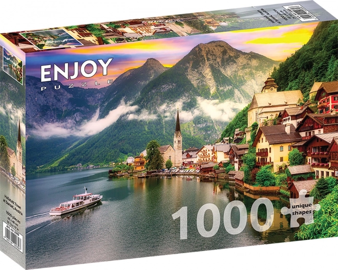 Puzzle Hallstatt naplementében Ausztriában 1000 darabos