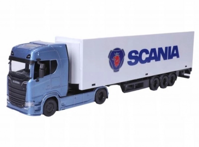 Scania 770 S kamion utánfutóval - fehér utánfutó