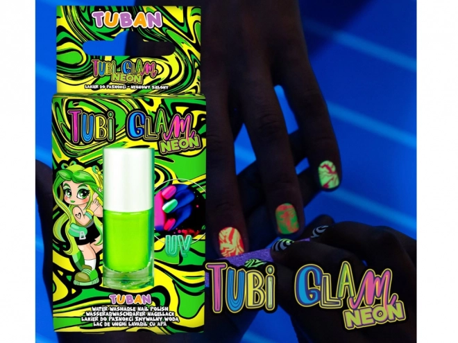 Tubi Glam neon zöld körömlakk