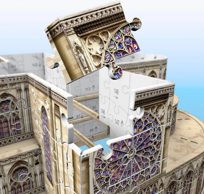 Notre-Dame székesegyház 3D puzzle - Ravensburger