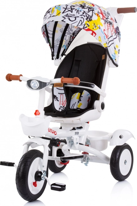 CHIPOLINO Futuro 2 az 1-ben graffiti napernyős tricikli