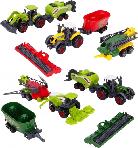 Élethű mezőgazdasági gépek levehető felépítményekkel