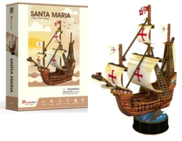 Cubicfun Santa Maria hajó 3D puzzle