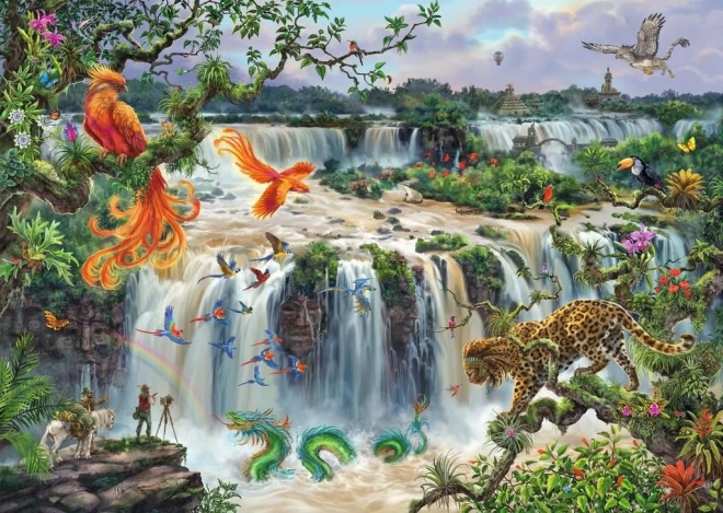 Ravensburger puzzle Iguaçu vízesés, 1000 darabos