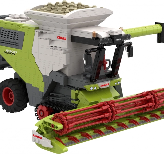Építőkészlet Brixies Plus Claas Lexion 8900 Terra Trac pótkocsival