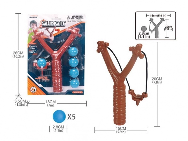 Praktikus 20 cm-es játékkészlet 5 labdával