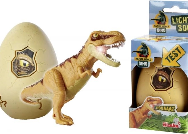 Világító dinoszaurusz figura tojásban