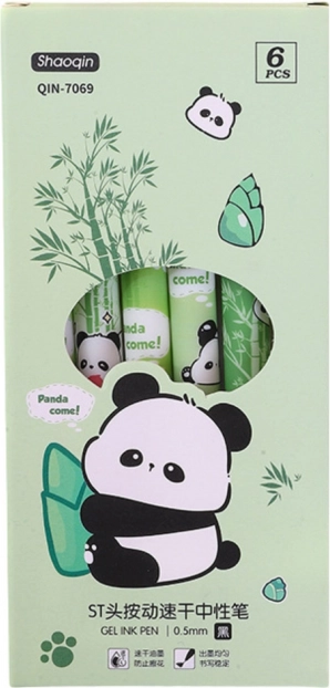 Panda Bambusz Gél tollkészlet 6db