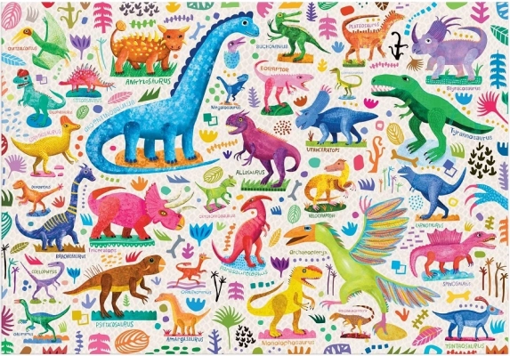 Mudpuppy Puzzle Erős dinoszauruszok 100 darab