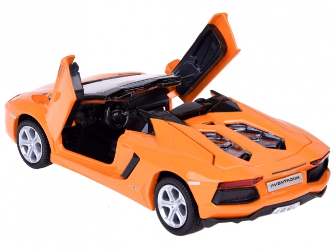 Fém modell autó Lamborghini Aventador Roadster 1:32 interaktív