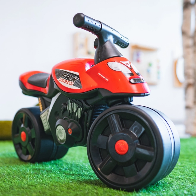 Falk piros versenymotor széles kerekekkel 2 éves kortól