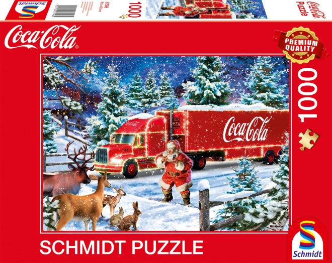 Schmidt puzzle coca cola: karácsonyi teherautó 1000 db