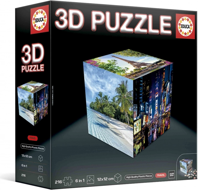 3D puzzle kocka Utazás