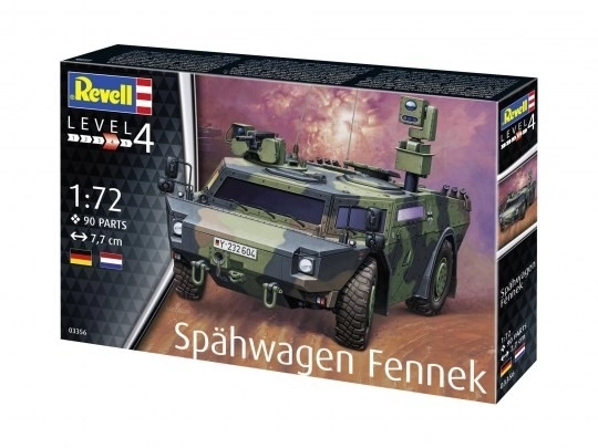 Fennek szállító katonai jármű modell 1/72