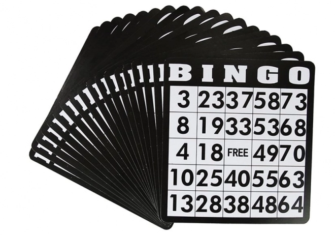 Bingo játék készlet fémgömbbel