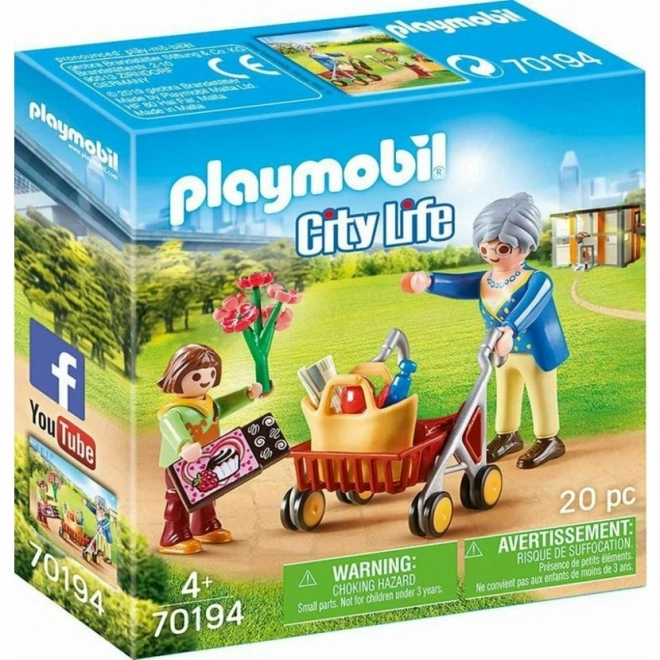 Nagymama járókerettel Playmobil