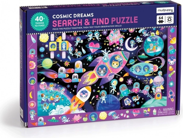 Puzzle Keresd és találd meg Űr álmok 64 darabos