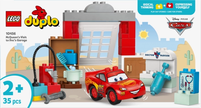 LEGO DUPLO Disney McQueen és a Hudson doktor garázsában való látogatás