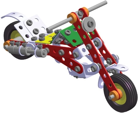 Merkur motorkás építőkészlet - 10 modell