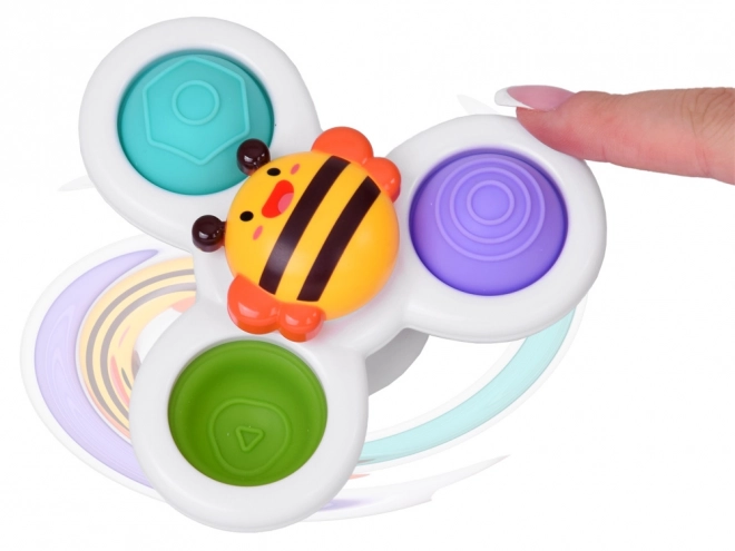 Színes tapadókorongos fidget spinner készlet