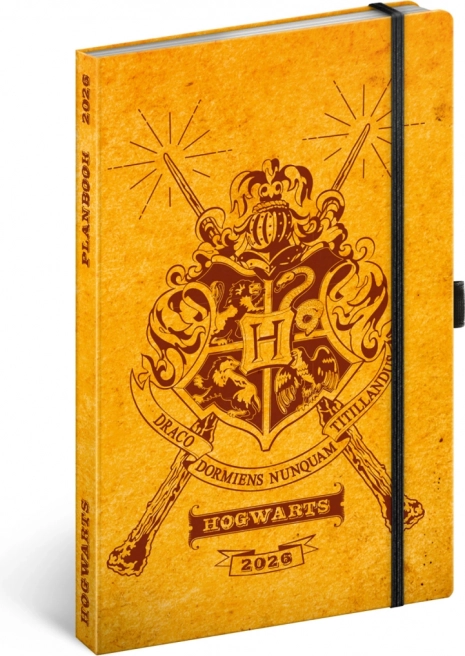 Notique napló/jegyzetfüzet Harry Potter – Roxfort 2026, 13 x 21 cm