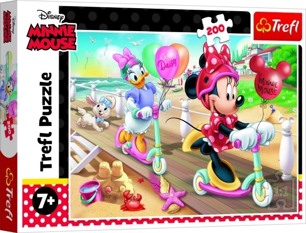 Trefl Minnie Egér - Tengerparti Puzzle 200 Darabos