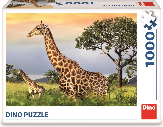 Dino puzzle zsiráf család 1000 darabos