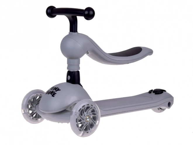 Tiny Bike gyerek futóbicikli és roller 2 az 1-ben – Szürke