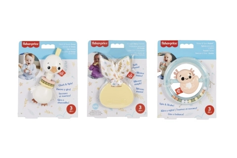 Fisher-Price állatfigurás csörgő és rágóka