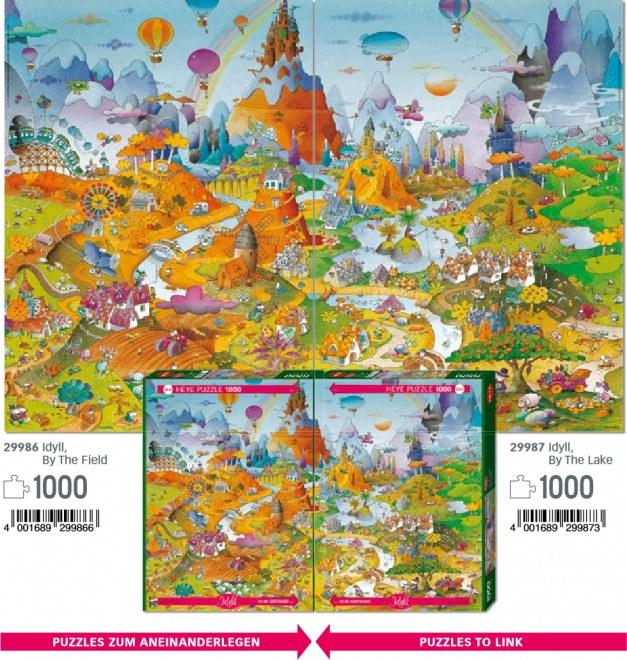 Heye puzzle 1000 darabos idill - mező