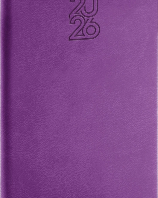 Zsebnaptár Lila 2026 - 9 x 15,5 cm méret