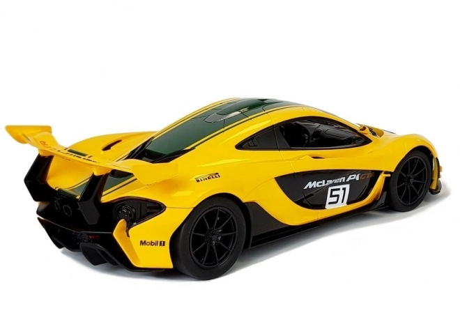 Rc autó McLaren P1 GTR sárga távirányítós