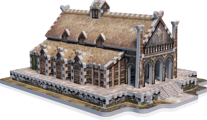 3D puzzle Edoras arany csarnoka a Gyűrűk Urából, 445 darab